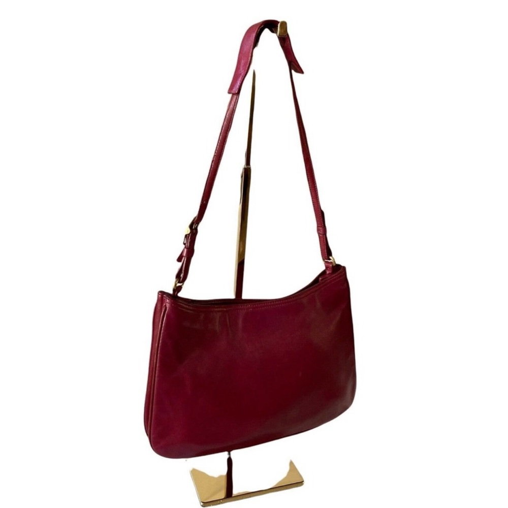 COACH Vintage Legacy Cowhide Red Leather Shoulder Handbag Purse E1K-8165
